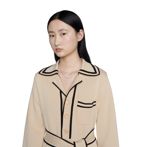 Link to love necklace in 18kt white gold and diamonds YBB662132001